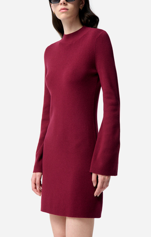 Abito maglia bordeaux