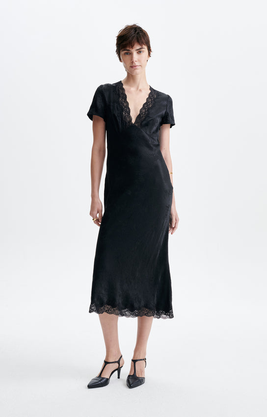 Abito nero Vanessa Bruno con pizzo