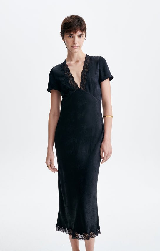 Abito nero Vanessa Bruno con pizzo