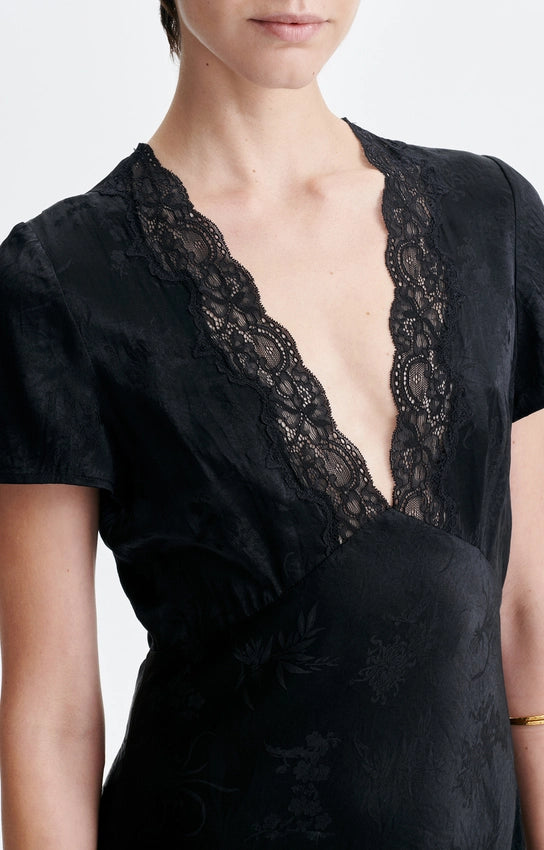 Abito nero Vanessa Bruno con pizzo
