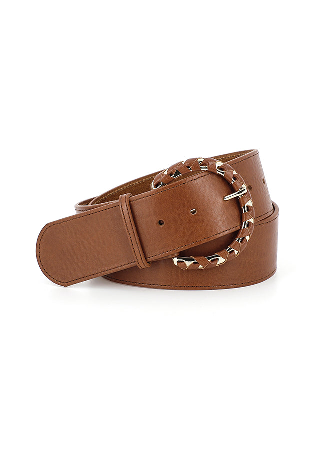 Cintura Herbert in nappa cuoio
