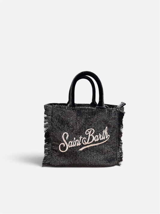 Borsa Vanity Mini Velvet nera St. Barth