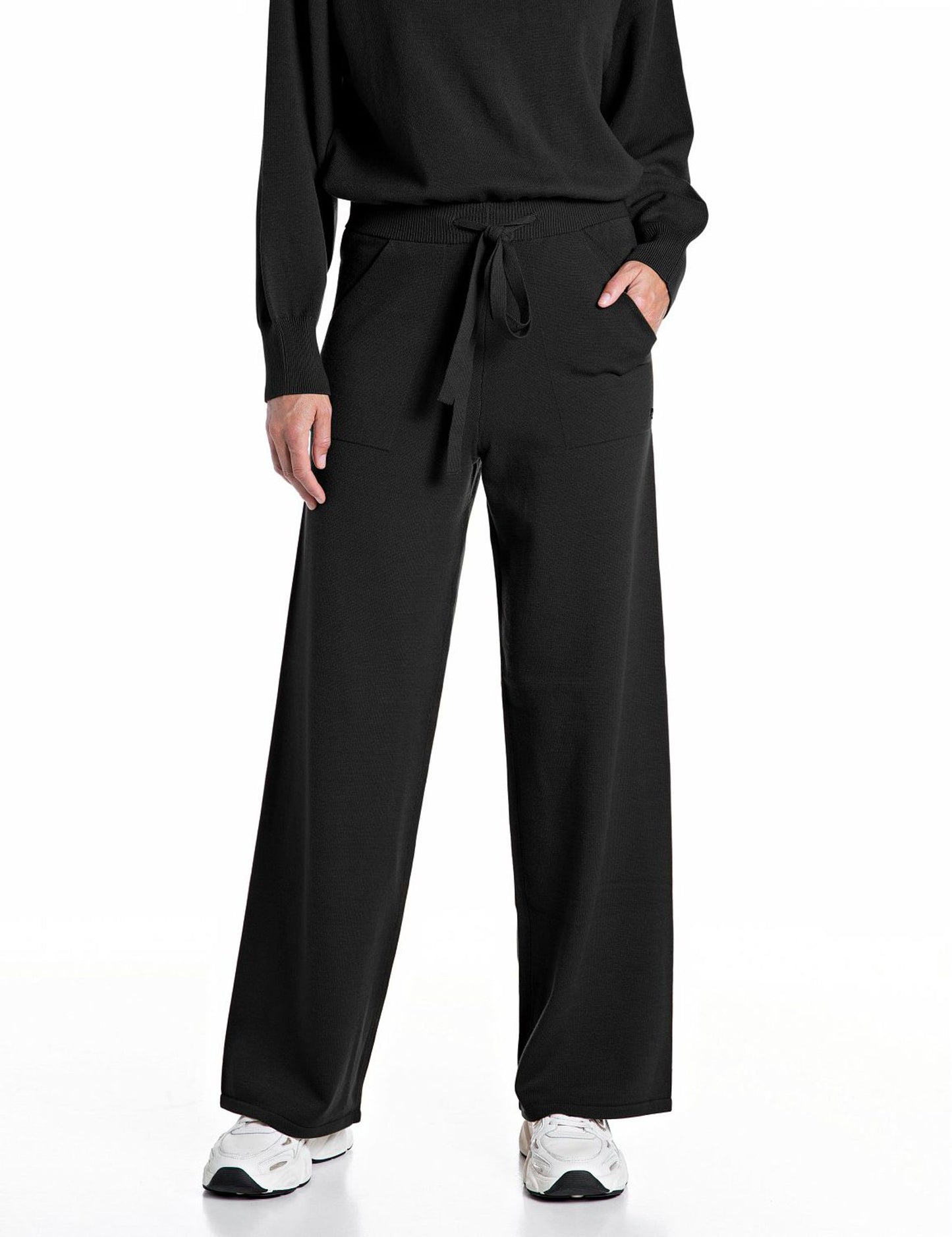 Pantalone in maglia nero Replay
