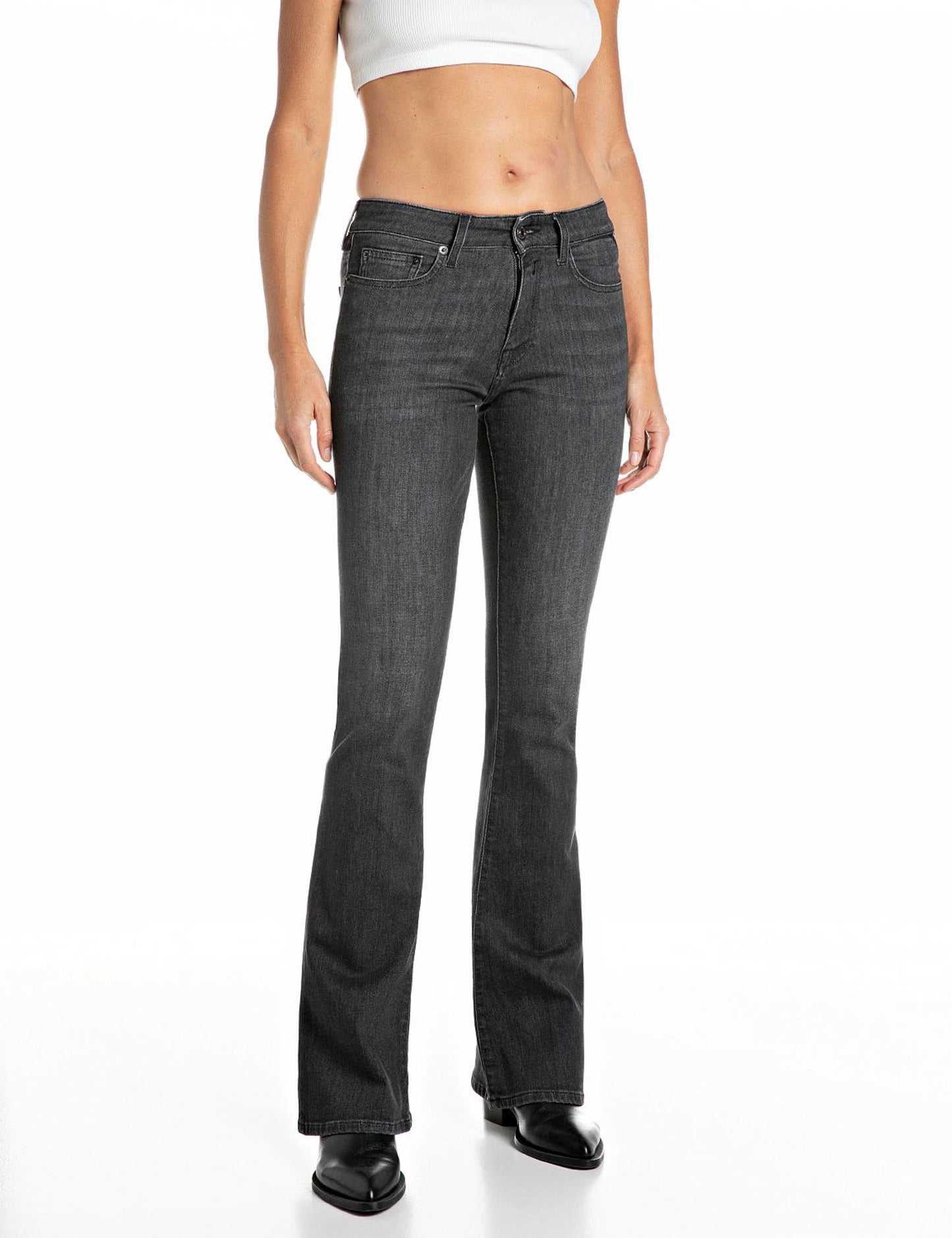 Jeans bootcut Joella vintage black Replay