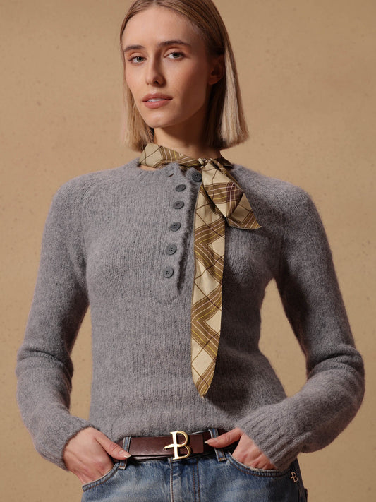 Maglia grigia abbottonata Ballantyne