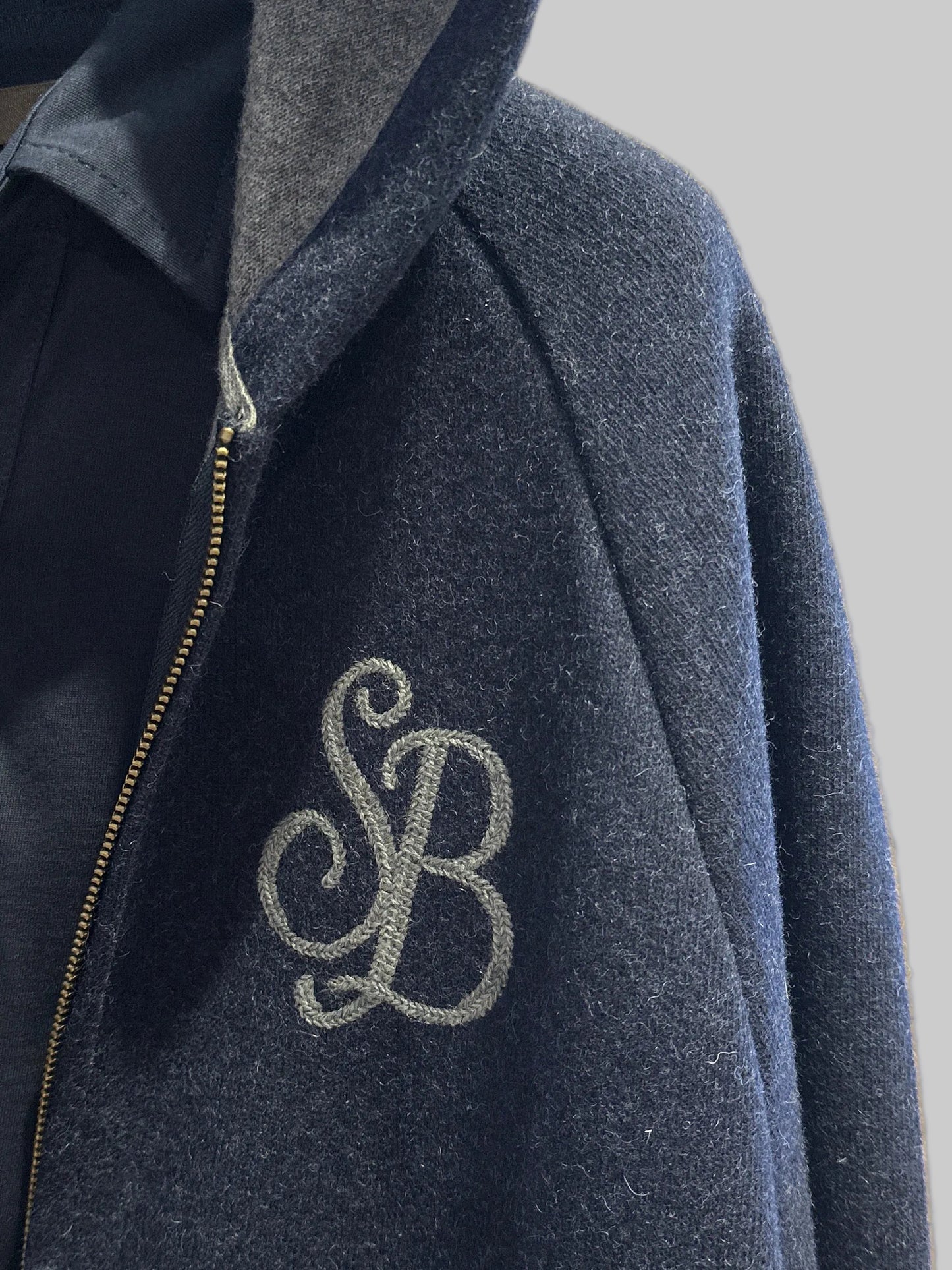 Giacca in maglia blu Saint Barth