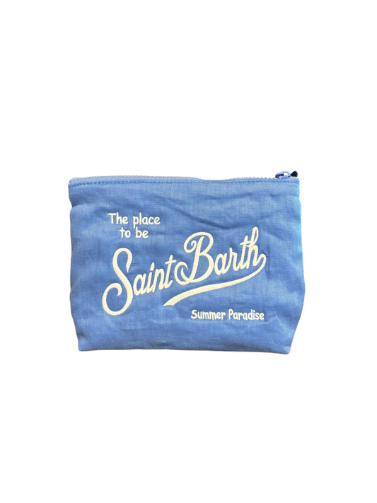 Pochette Aline soft linen St. Barth