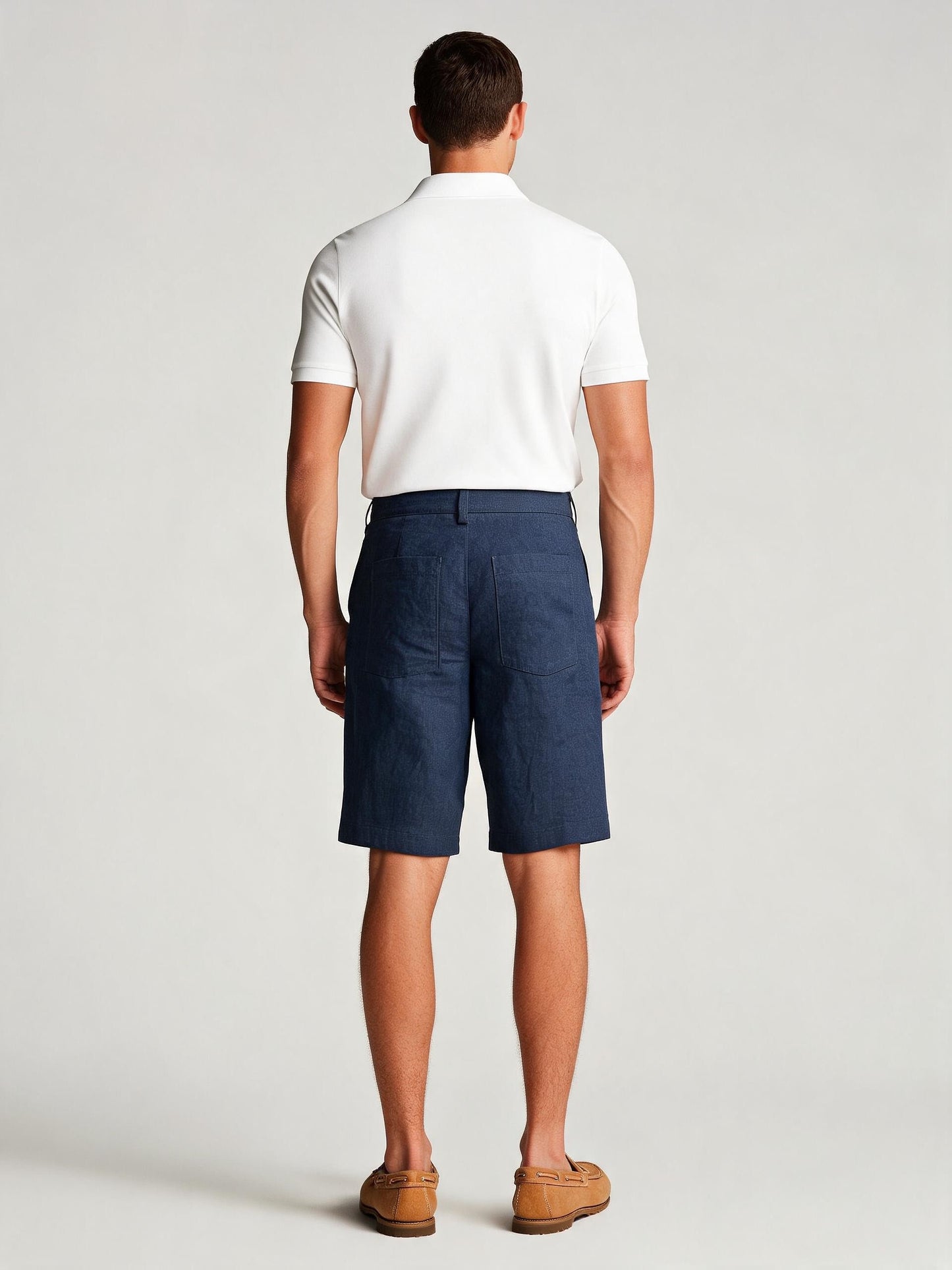 Bermuda lino blu Gino Gori