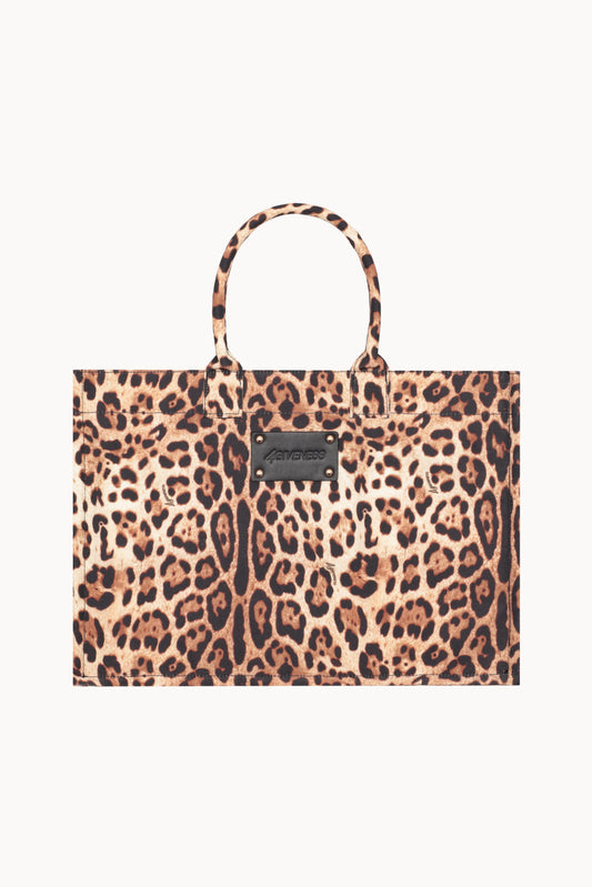 Borsa spiaggia Saint Tropez leopardata 4GIVENESS