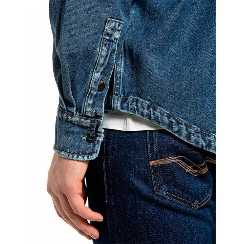 Overshirt denim Replay uomo