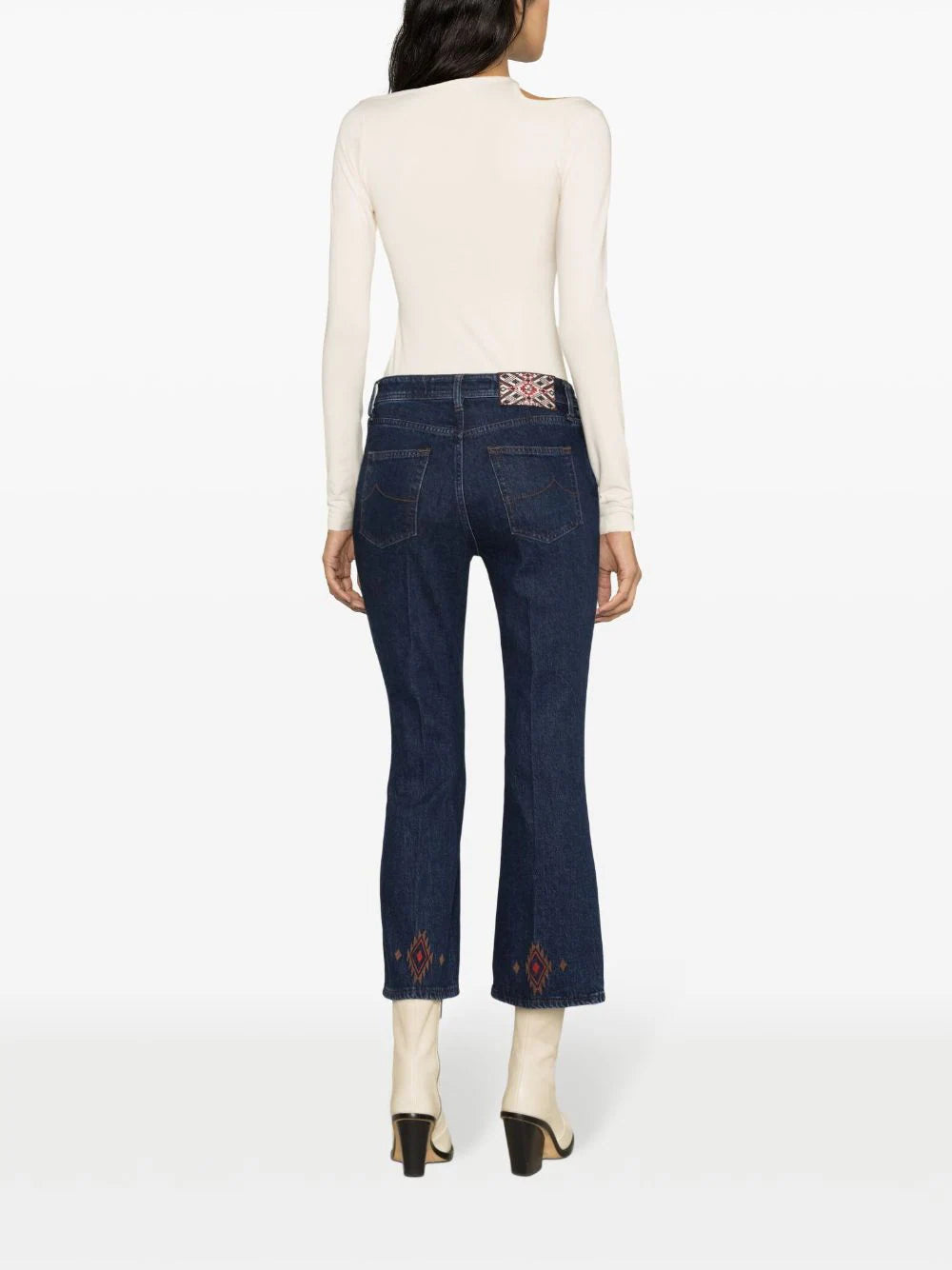 Jeans victoria con ricamo