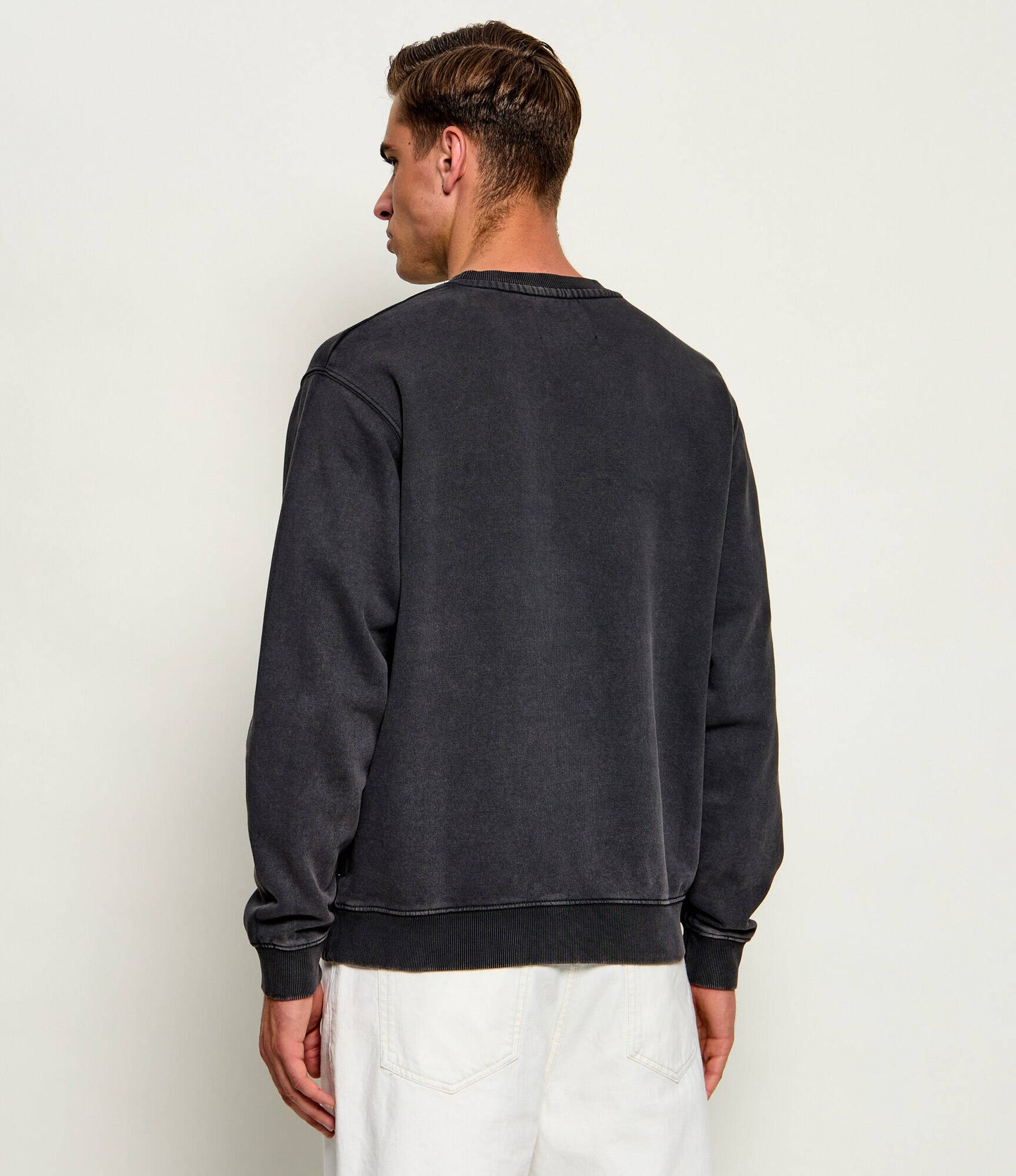 Felpa girocollo uomo vintage black Replay