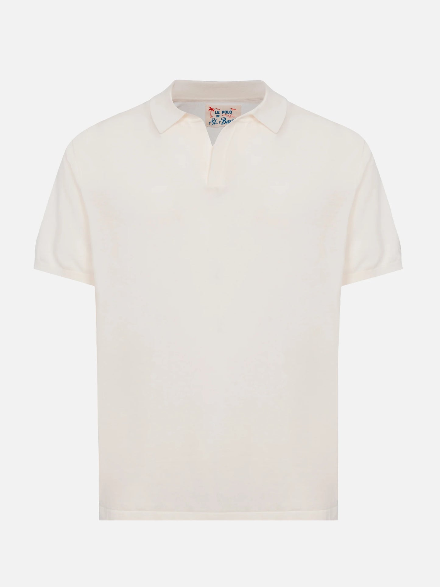 Polo cotone bianca Saint Barth