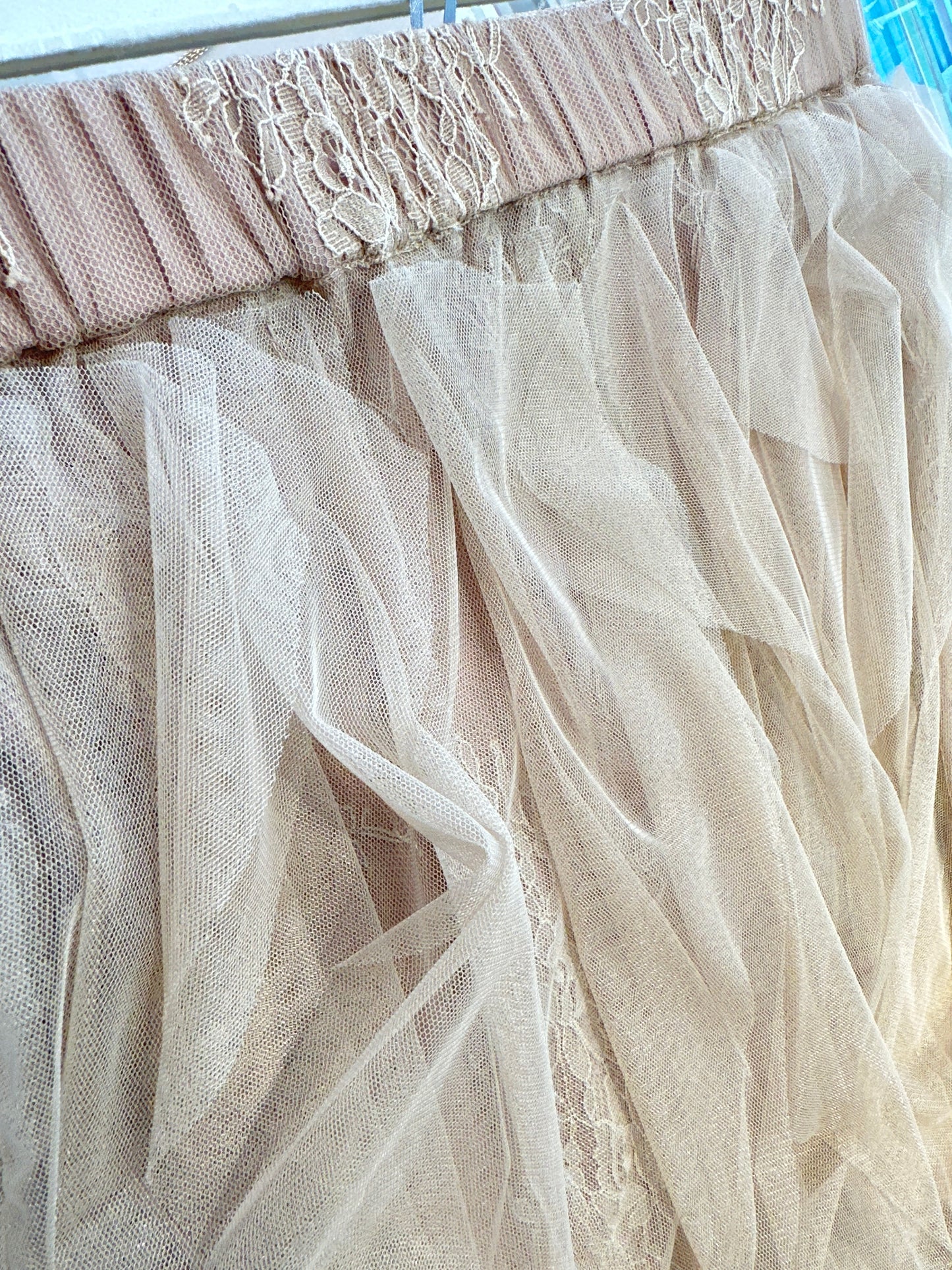 Gonna lunga tulle e pizzo Ermanno Firenze