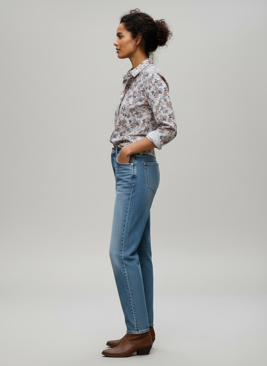 Camicia popeline floreale