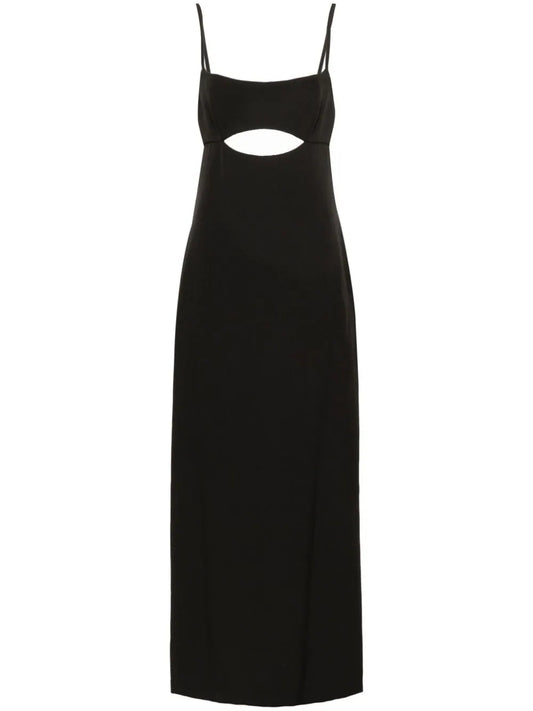 Abito cut-out nero