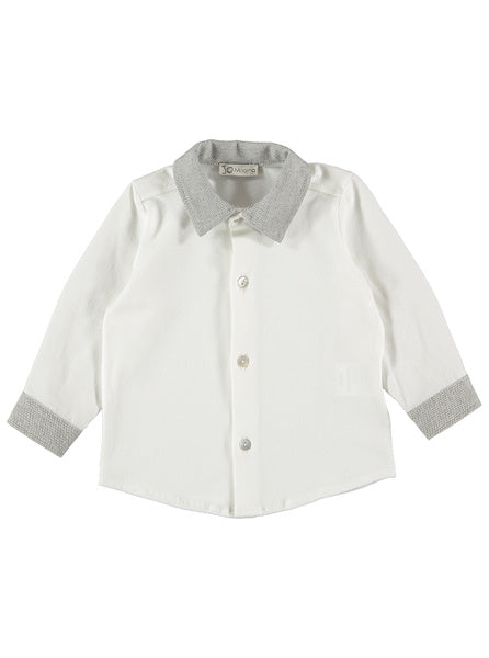 Camicia J.O Milano panna/grigio