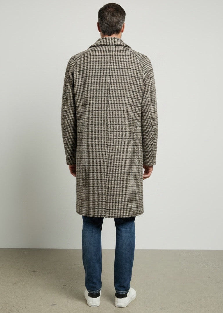 Cappotto in tweed pied de poule