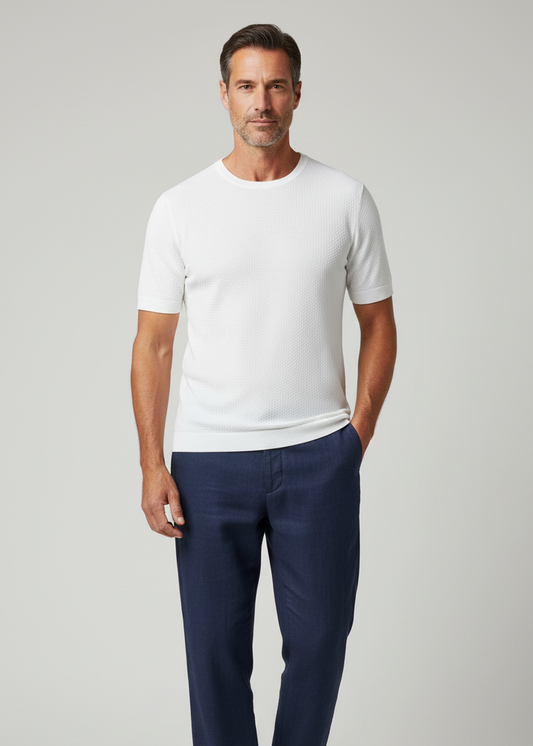 T-shirt Giro brick bianca