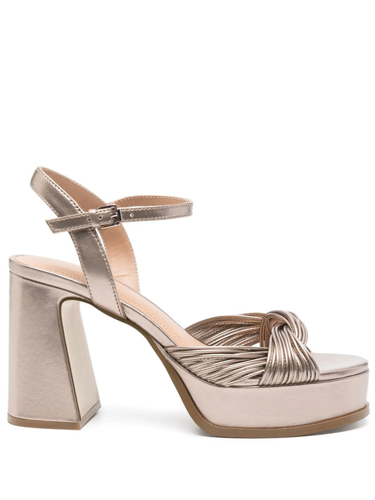 Sandali Muse champagne 100mm