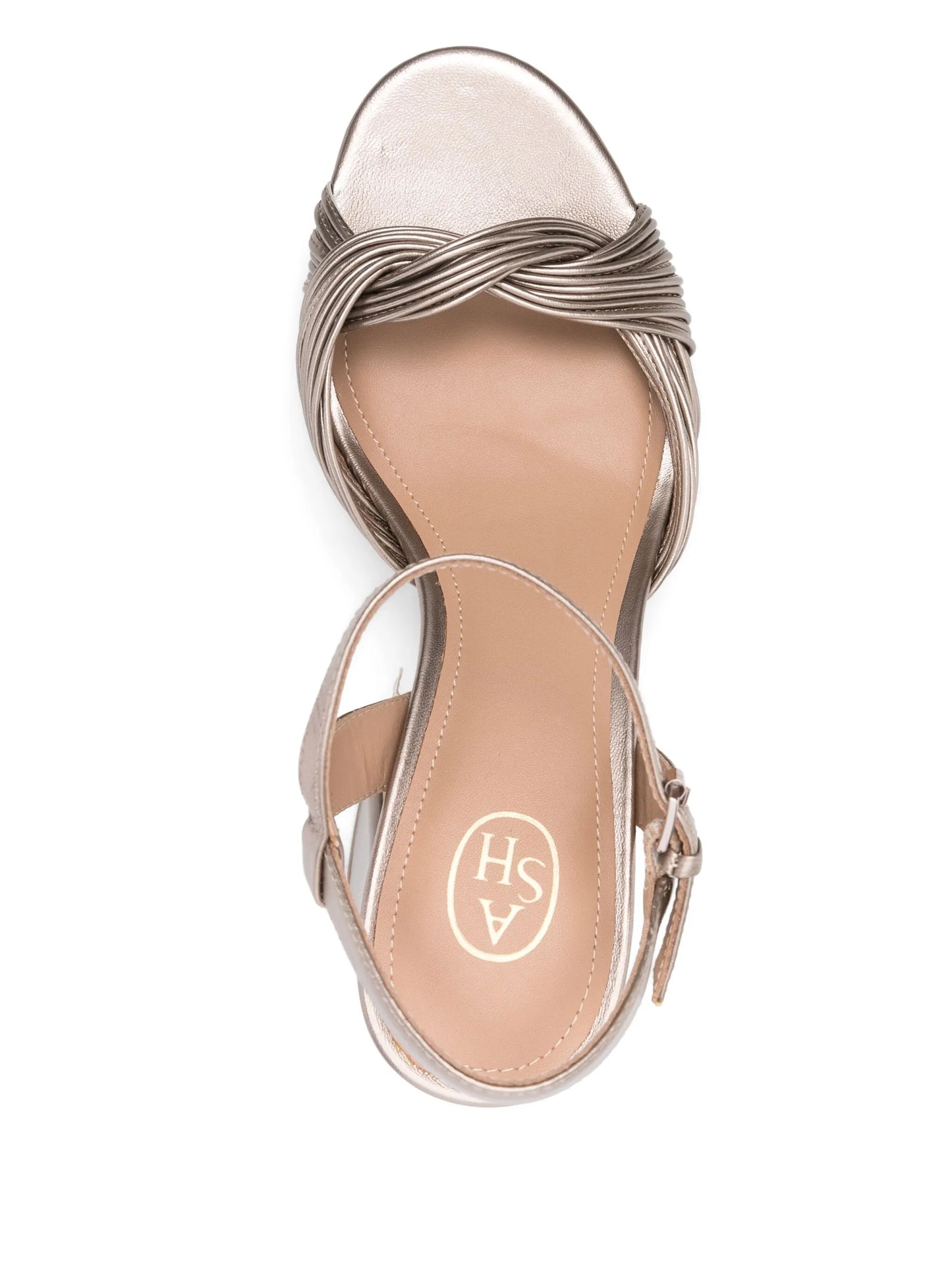 Sandali Muse champagne 100mm