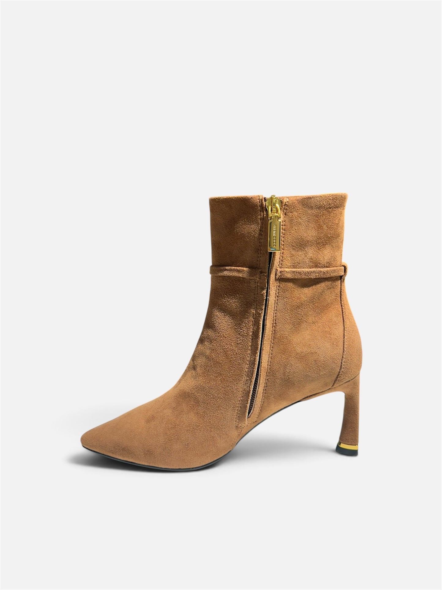 Stivaletto C-look in camoscio cognac Coccinelle