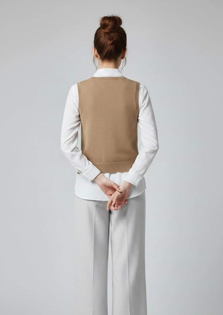 Gilet in maglia e pizzo Ermanno Firenze