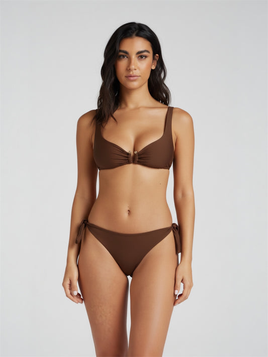 Bikini bralette caffè Fisico