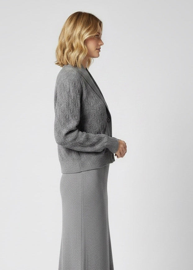 Cardigan corto Ermanno Scervino grigio