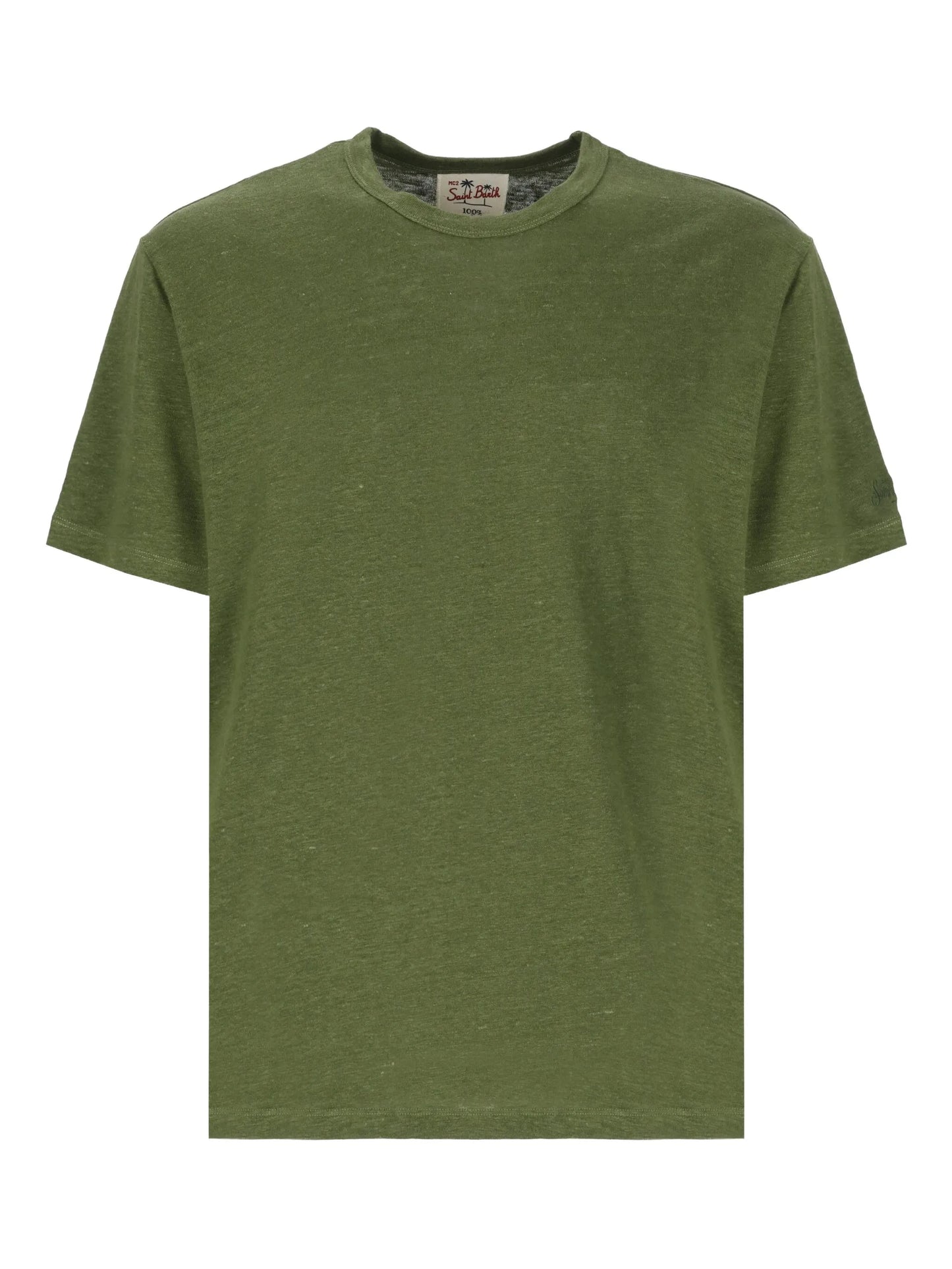 T-shirt lino verde MC2 Saint Barth