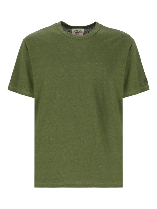 T-shirt lino verde MC2 Saint Barth