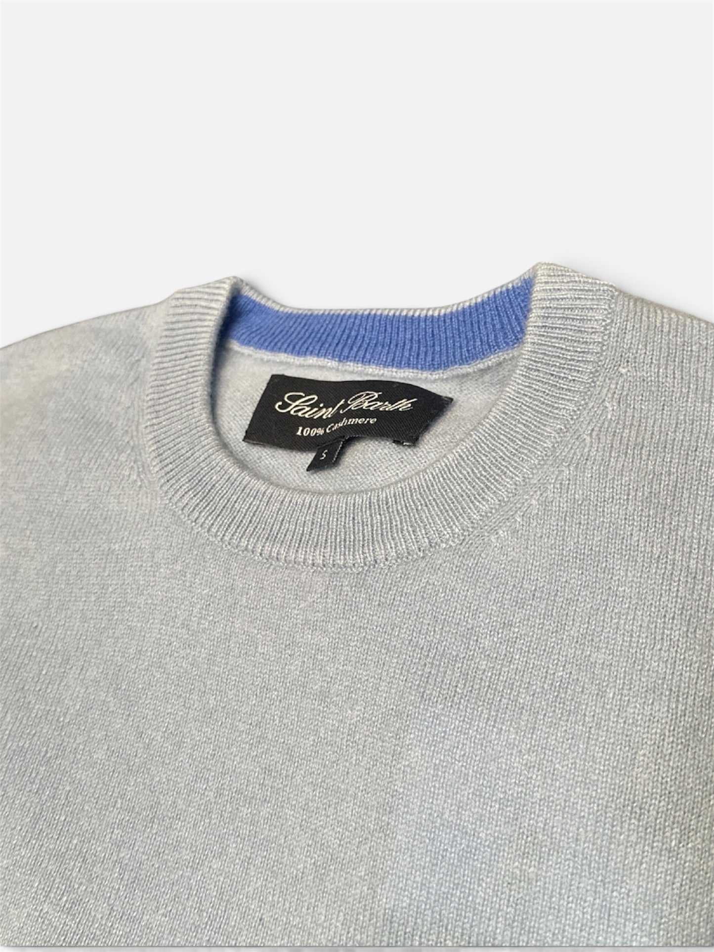 Maglione girocollo azzurro cielo Saint Barth