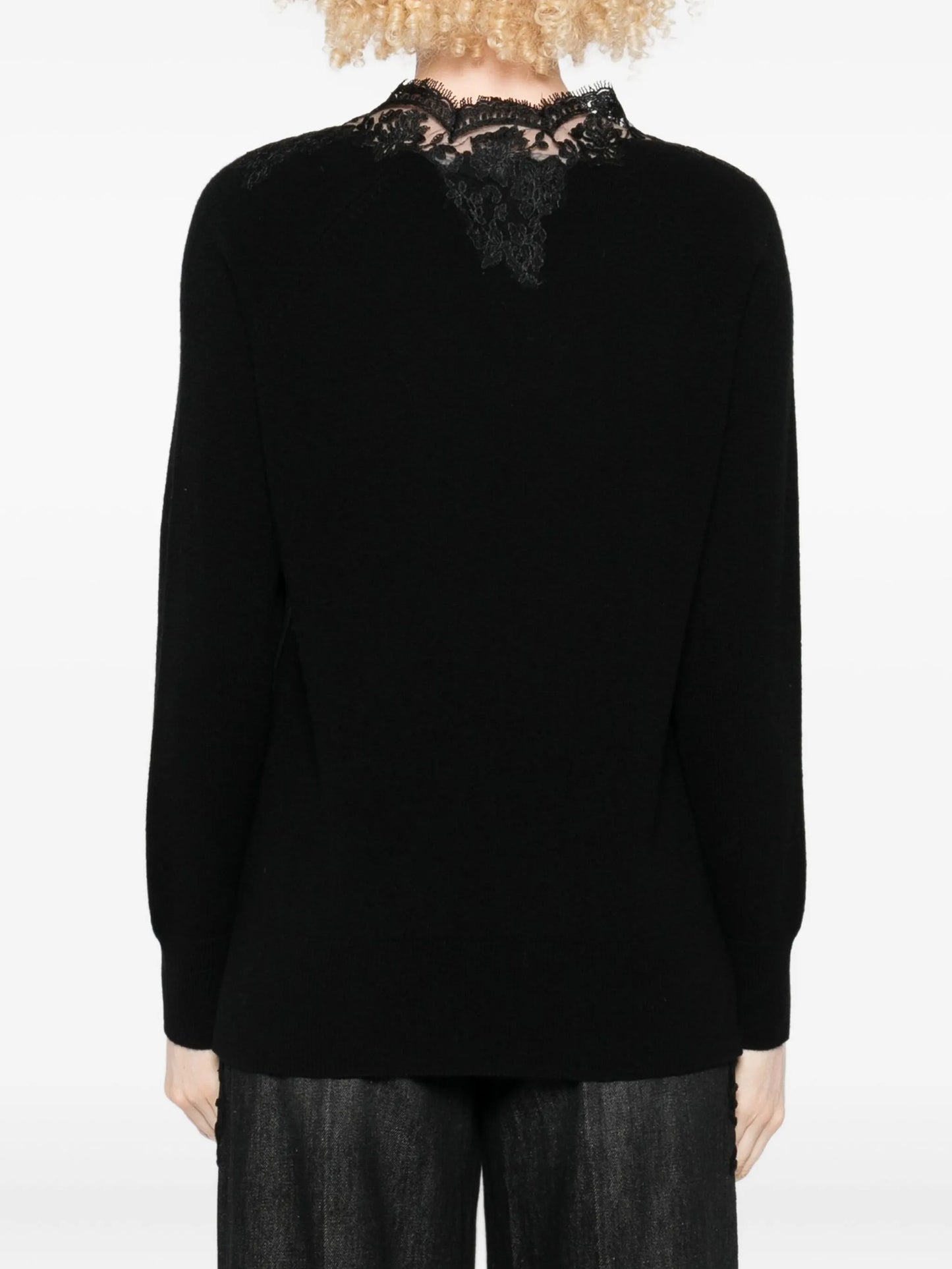 Maglia pizzo nera Ermanno Scervino