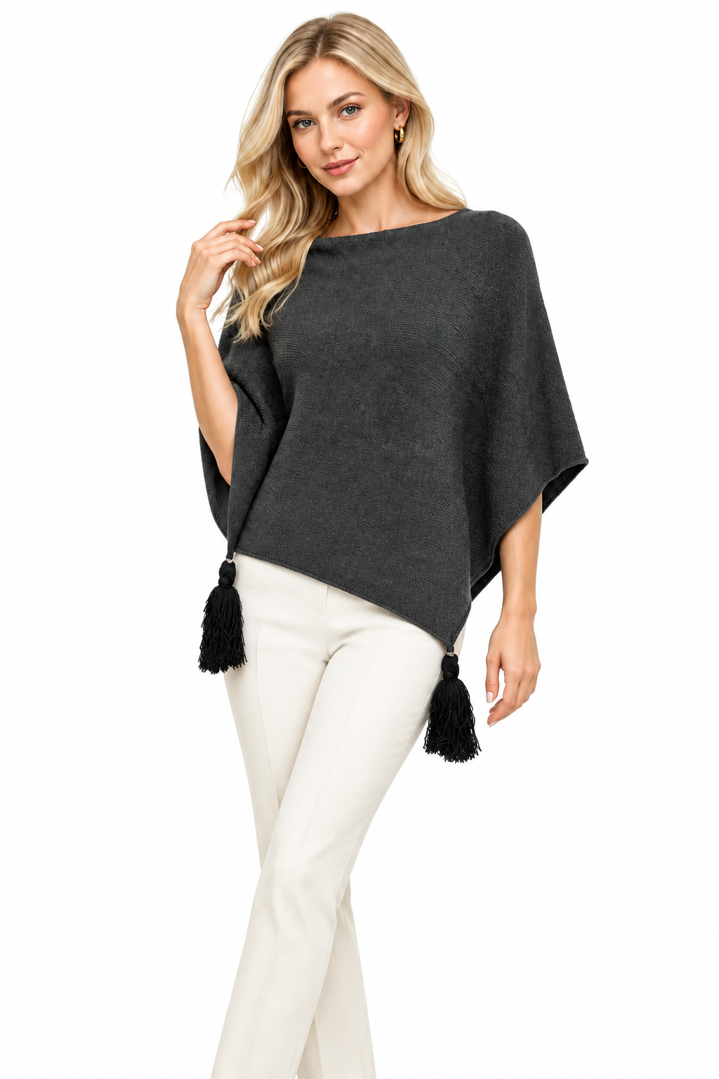 Poncho LDYBG 100% cashmere Ferro