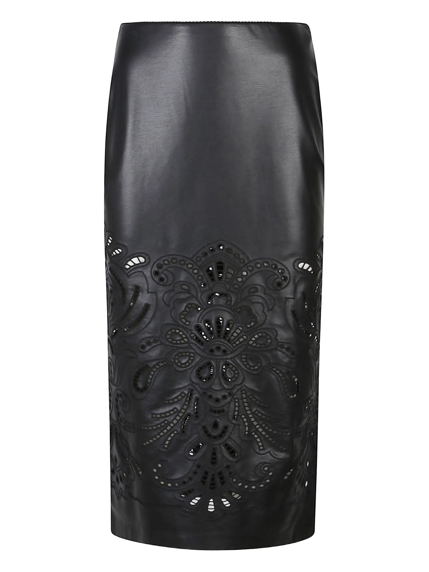 Gonna eco pelle ricamata Ermanno Firenze