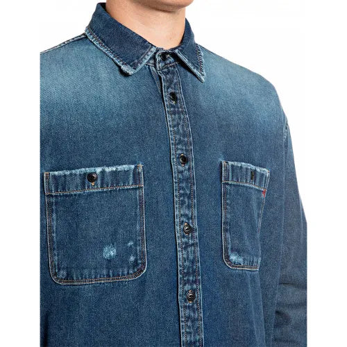 Overshirt denim Replay uomo