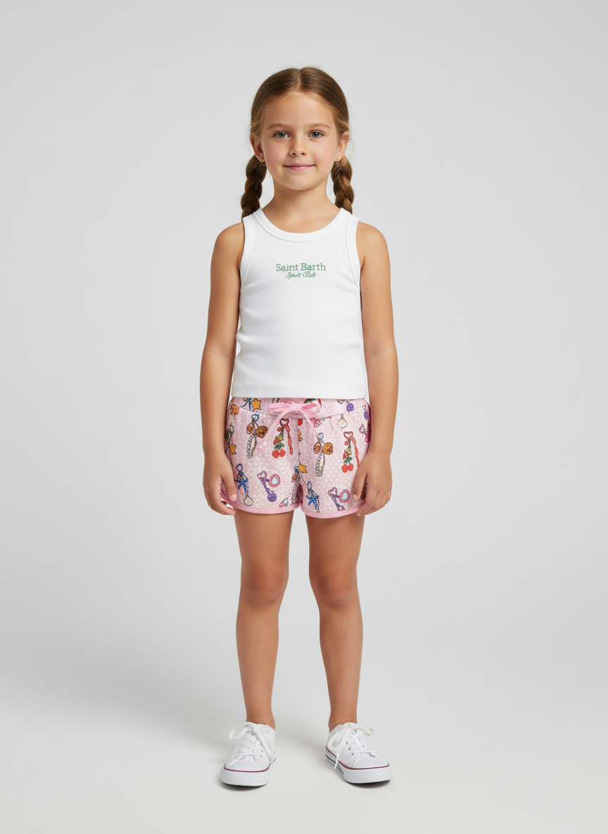 Shorts lycra stampata St.Barth