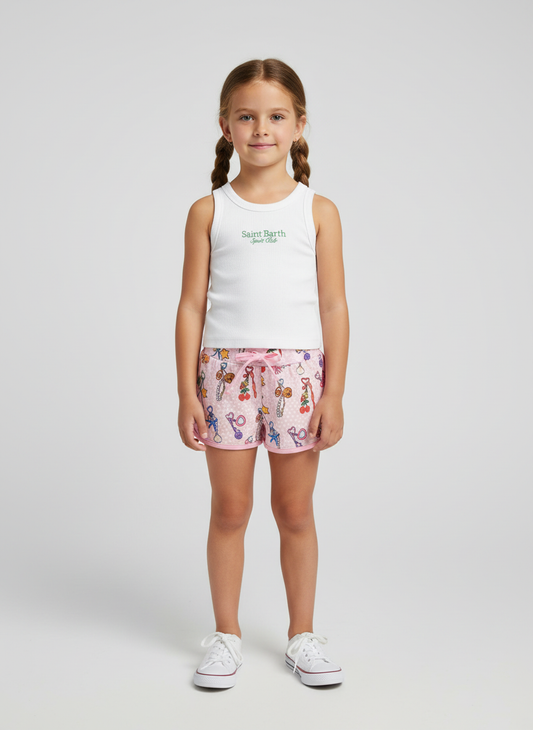 Shorts lycra stampata St.Barth