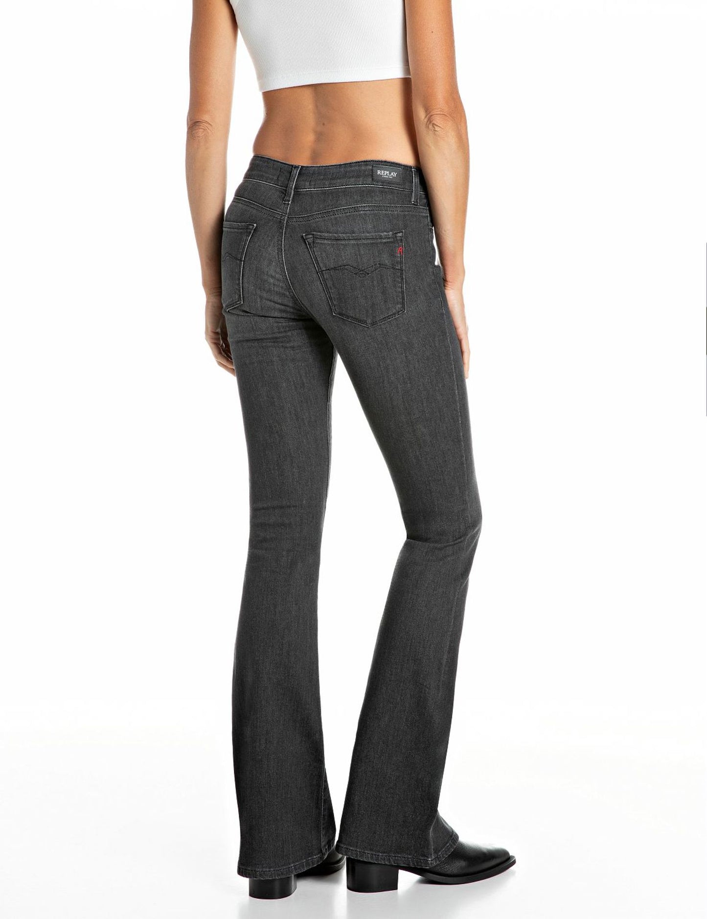 Jeans bootcut Joella vintage black Replay