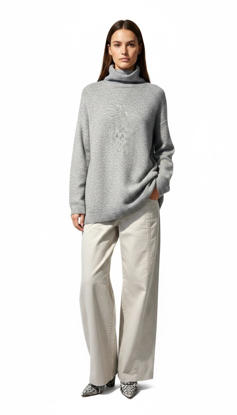 Maxi maglia Ballantyne grigio melange