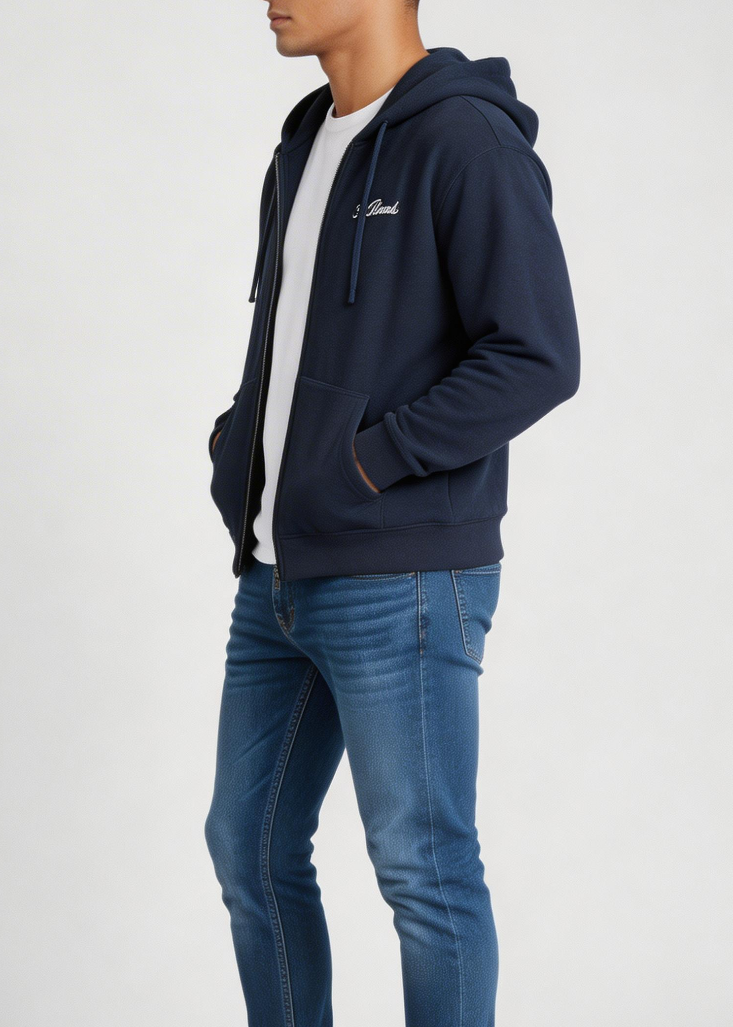 Felpa full zip spugna leggera MC2 Saint Barth