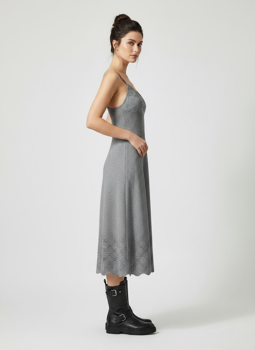 Abito sottoveste pizzo di lana Ermanno Scervino