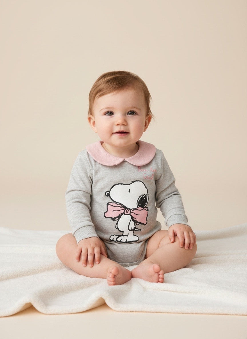 Body bambina Snoopy Saint Barth
