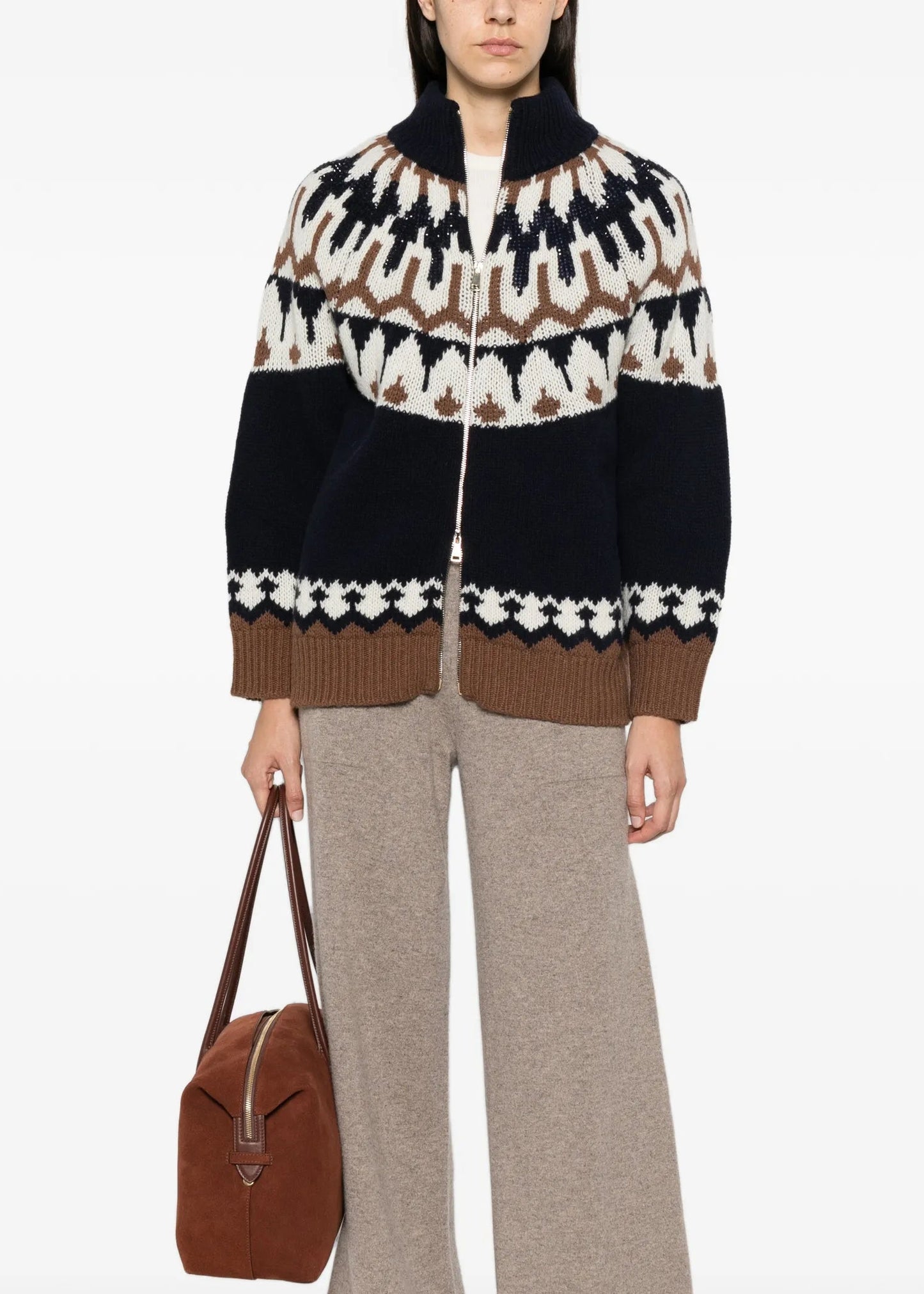 Cardigan navy con strass Ermanno Firenze