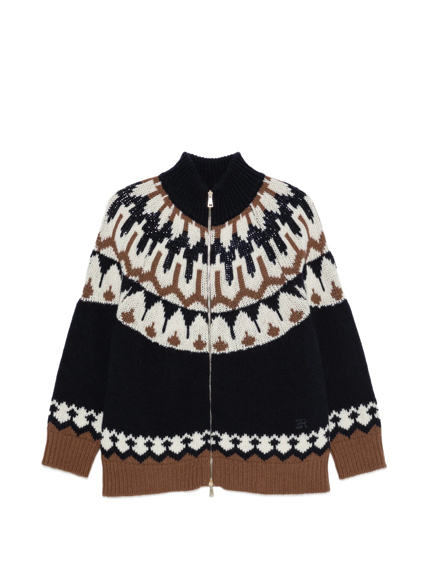 Cardigan navy con strass Ermanno Firenze