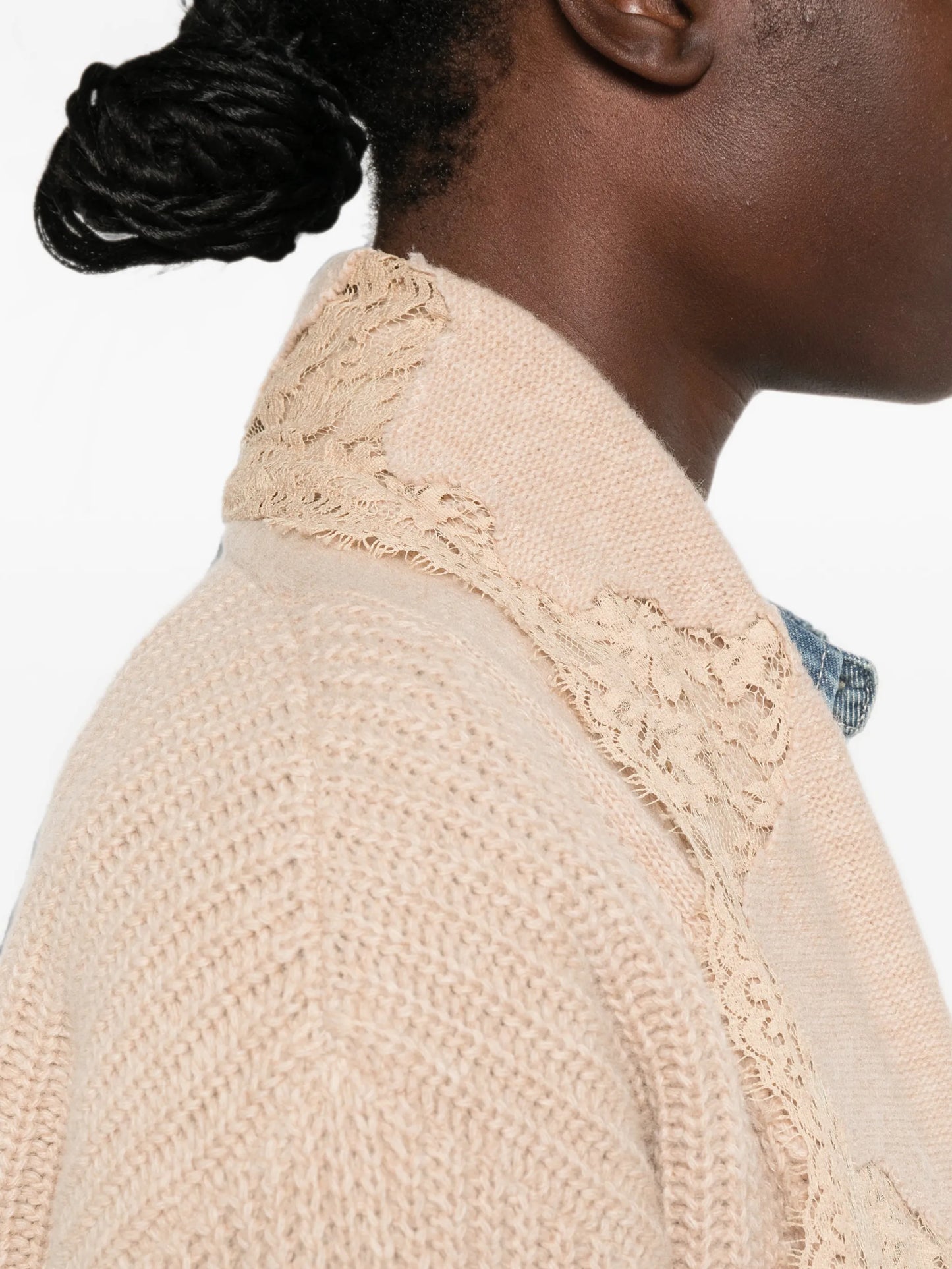 Cardigan over con pizzo Ermanno Firenze