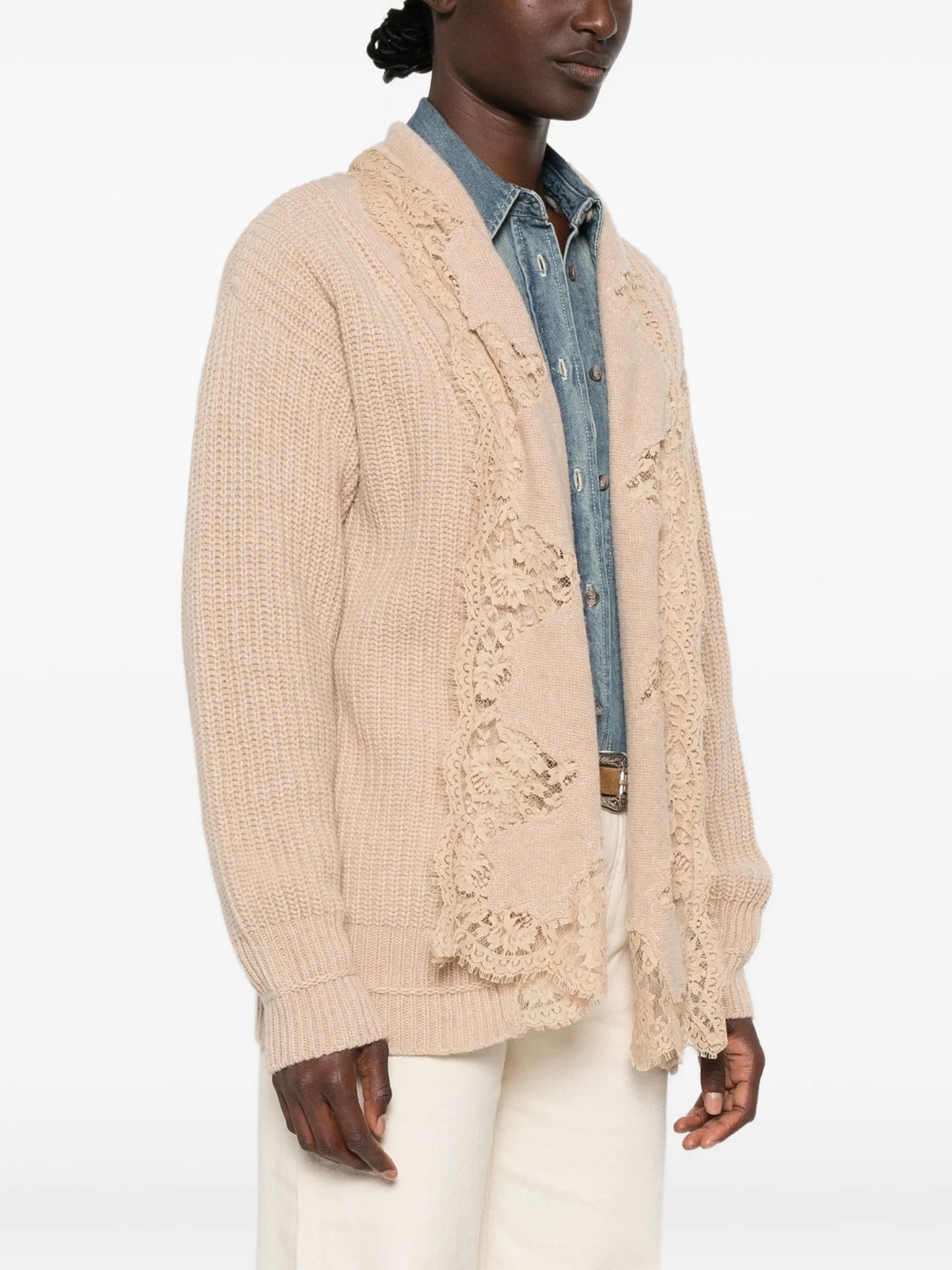Cardigan over con pizzo Ermanno Firenze