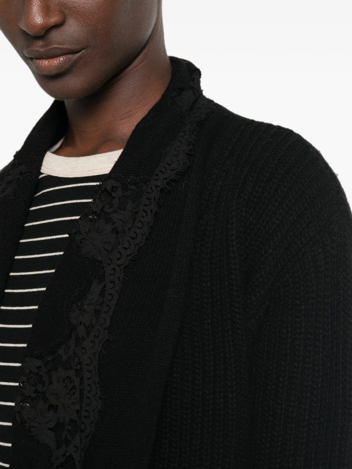 Cardigan over con pizzo Ermanno Firenze