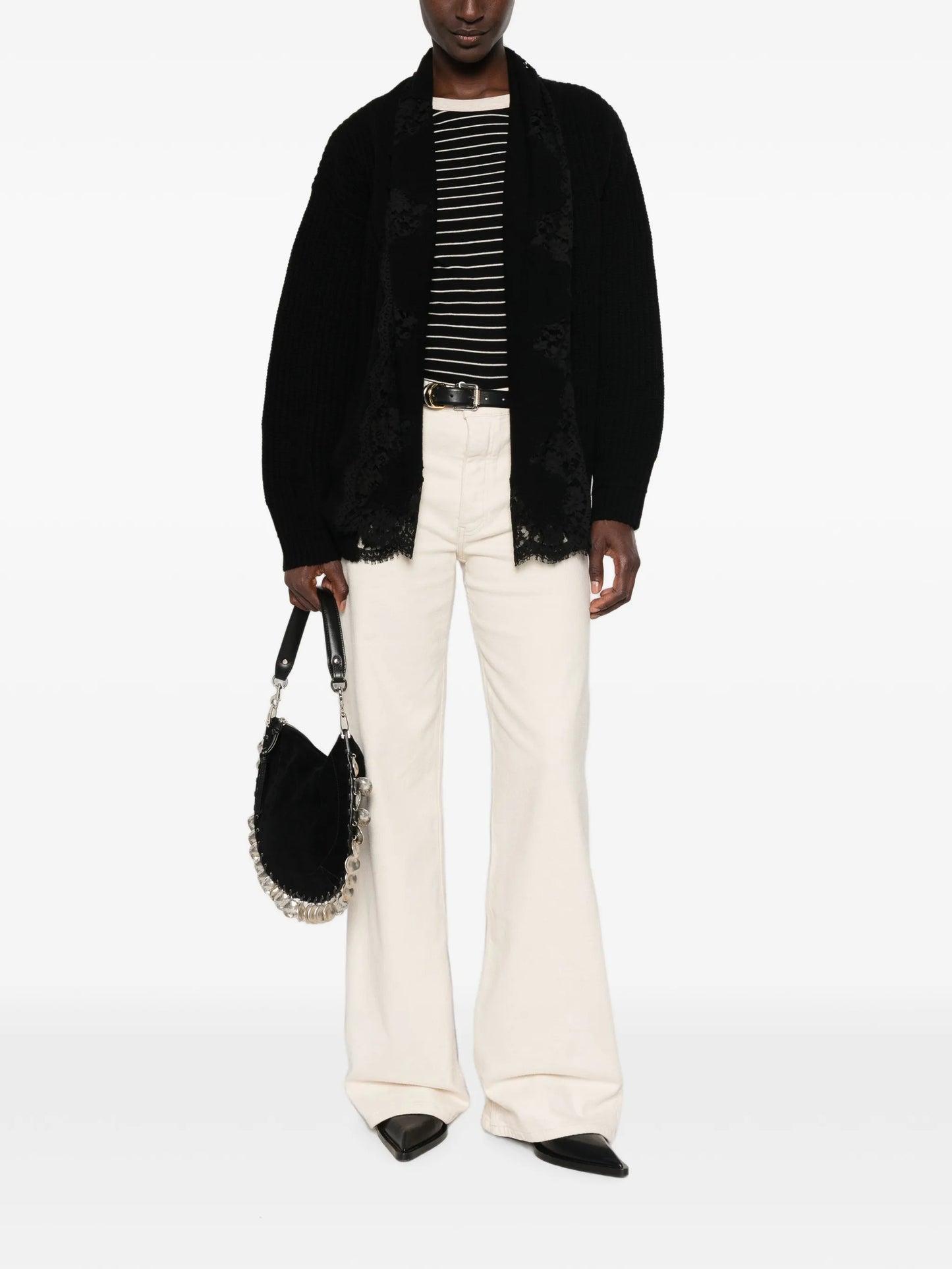 Cardigan over con pizzo Ermanno Firenze