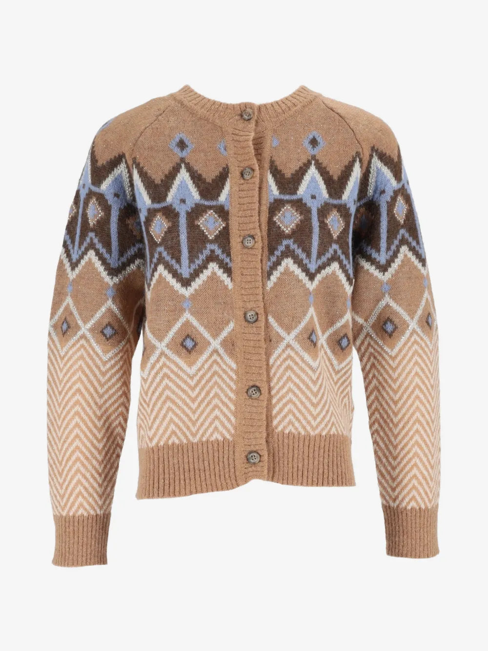 Cardigan Ermanno Firenze fantasia chevron